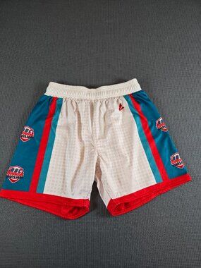 ABC Basketball Spotlight Shorts Youth Large BSN Sports White Teal Red
